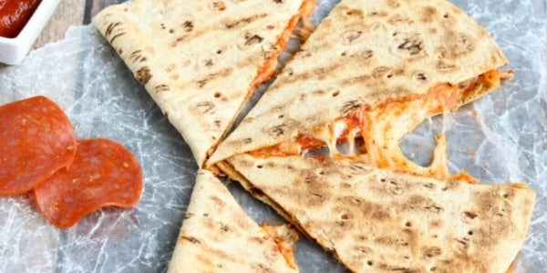 5 Minute Halal Pepperoni Quesadilla