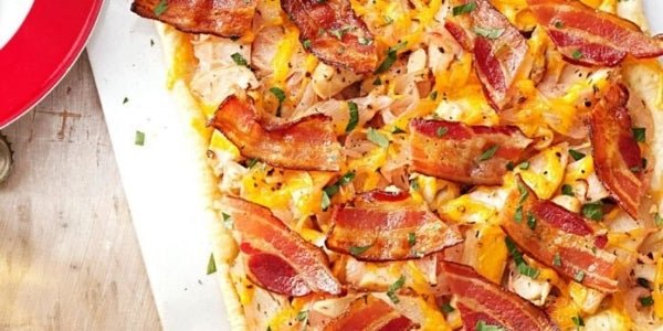 Easy Halal Chicken and Beef Bacon Tart