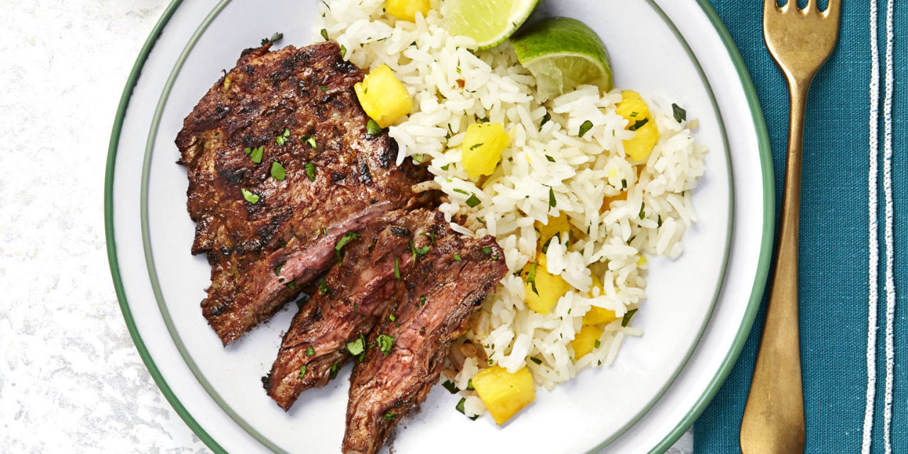 Chili Halal Steak with Hawaiian Rice