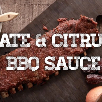 Medjool date and citrus bbq halal steak sauce