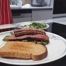 Halal Sirloin Steak Sandwich