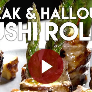Steak and Halloumi Sushi Rolls