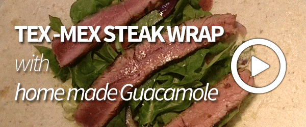 Tex Mex Style Steak Wraps using Halal Sirloin Steak